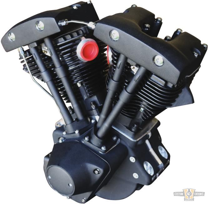 Shovelhead 96" Blackout Engine Black For Harley-Davidson