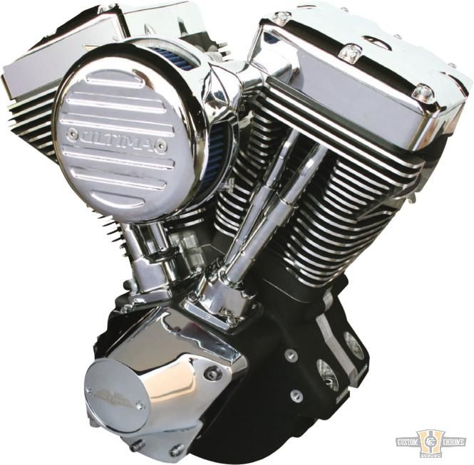 Competition Series Evolution 100" Black Engine Black For Harley-Davidson