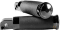 Contour Round Passenger Pegs Black, Anodized For Harley-Davidson