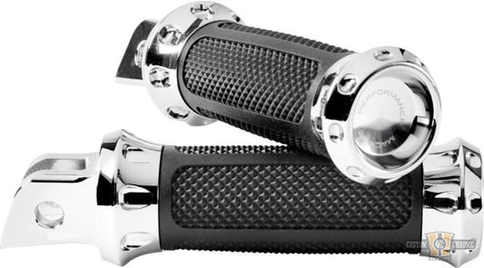 Overdrive Rider Pegs Chrome For Harley-Davidson