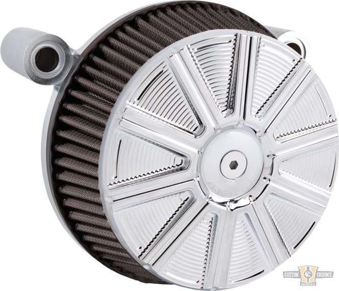 10-Gauge Big Sucker Stage 1 Air Cleaner Cover Chrome For Harley-Davidson