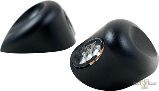 Road Glide Elypse Front Turn Signals Black Smoke LED For Harley-Davidson