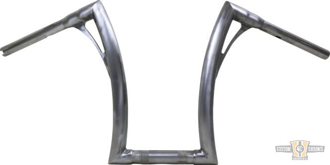 380 Tall Flow Bar Super Fat M8 Softail Handlebar 1,4" Raw Throttle By Wire For Harley-Davidson