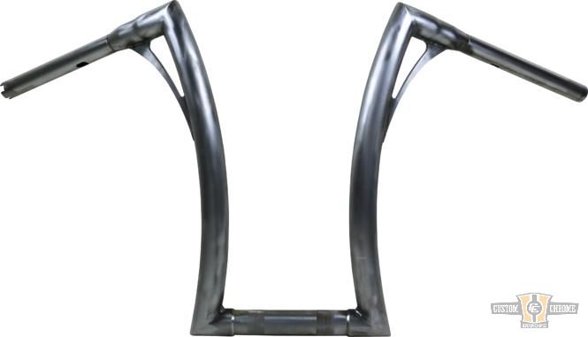 430 Extra Tall Flow Bar Super Fat M8 Softail Handlebar 1,4" Raw Throttle By Wire For Harley-Davidson