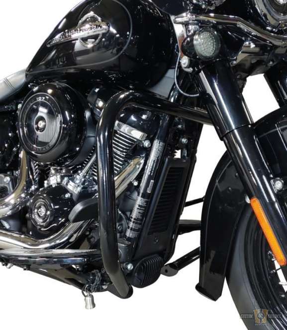 Front Highway Bar Black For Harley-Davidson