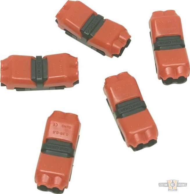 Lighting Splice Straight "H" Style 18-22 Gauge, Two-Wire to Two-Wire Connector For Harley-Davidson