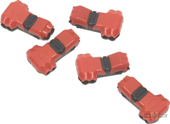 Lighting Splice "T" Style 18-22 Gauge, Two-Wire to Two-Wire Connector For Harley-Davidson
