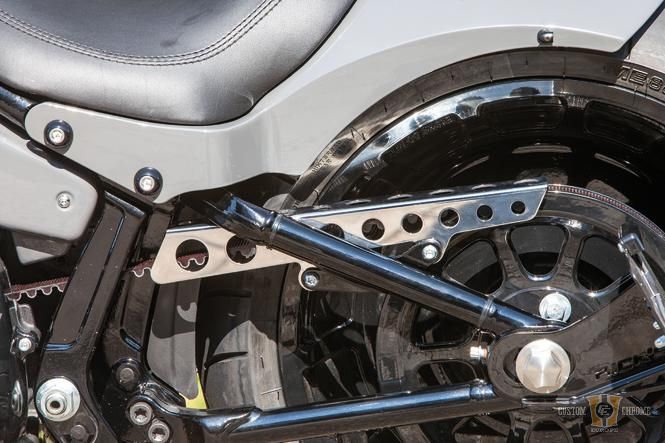 Hole Softail Belt Guard Polished For Harley-Davidson