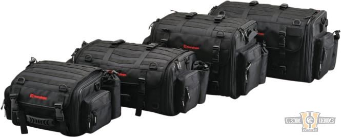 20-26L Expandable Seatbags Black For Harley-Davidson