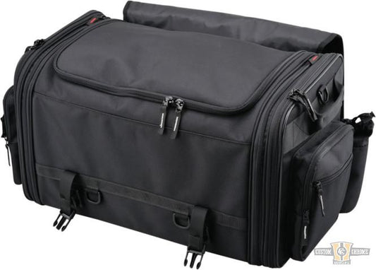 53-70L Expandable Seatbags Black For Harley-Davidson