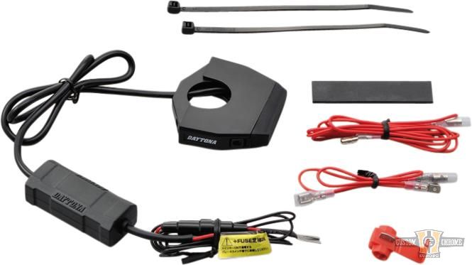 Power Supply USB Port Black For Harley-Davidson