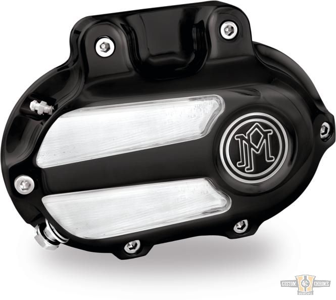 Scallop Transmission Side Cover Contrast Cut For Harley-Davidson