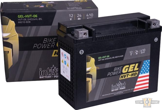 GHD24HL-BS HVT-06 Bike-Power GEL Battery For Harley-Davidson