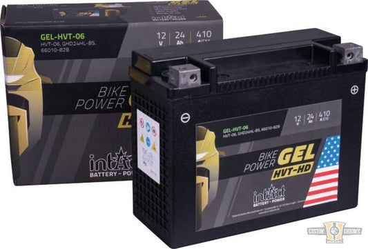 GHD24HL-BS HVT-06 Bike-Power GEL Battery For Harley-Davidson