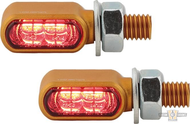 Little Bronx LED Turn Signals/Taillight/Brake Light Gold Tinted LED For Harley-Davidson