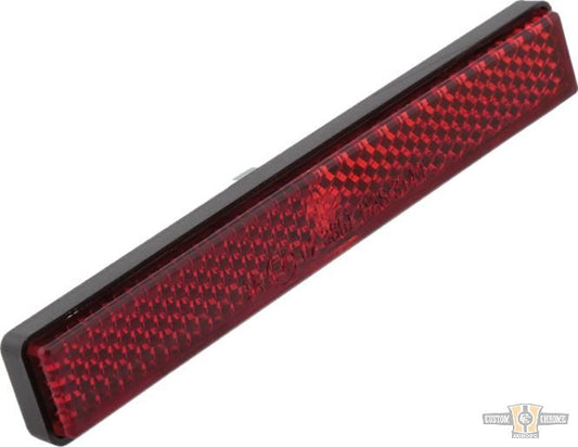 Reflector 101 x 13 mm Reflector with M5 Threaded Bolt Red For Harley-Davidson