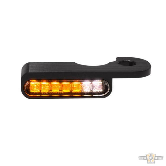 LED Turn Signal/Position Light Black Anodized Smoke LED For Harley-Davidson