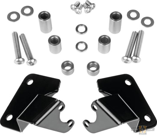 990/970 Series Shock Remote Reservoir Top Mount Bracket Kit For Harley-Davidson