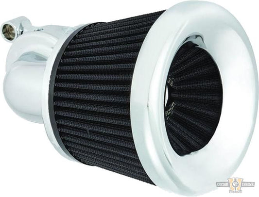 Velocity 90° Air Cleaner Chrome For Harley-Davidson