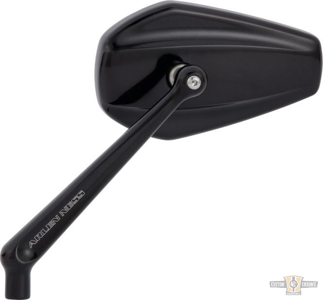 Mini Stocker Billet Mirror Black Anodized For Harley-Davidson