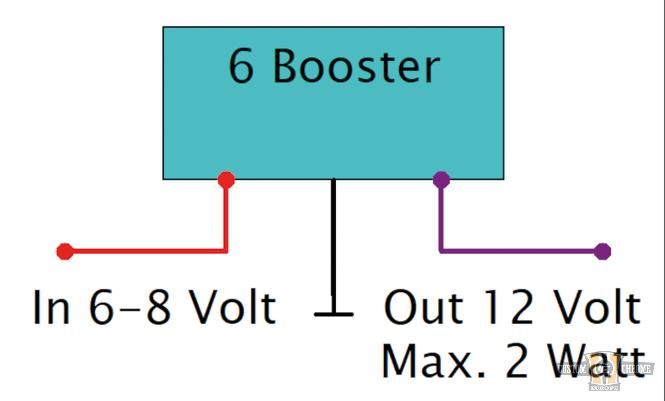 6 Booster 6V to 12 V Converter For Harley-Davidson