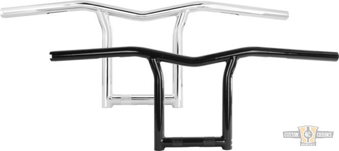 8" Sid Bar Handlebar Black 1" Powder Coated Throttle By Wire For Harley-Davidson