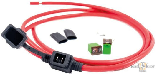 mo.unit Battery Cable with 40A Fuse For Harley-Davidson