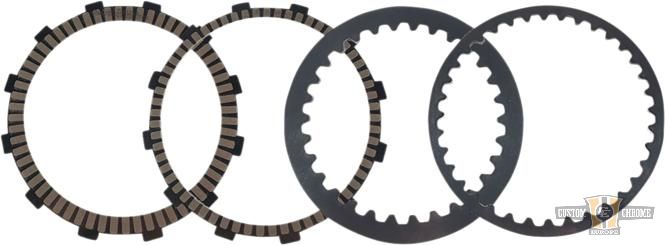 Friction Black and Performance Steel Clutch Pack For Harley-Davidson