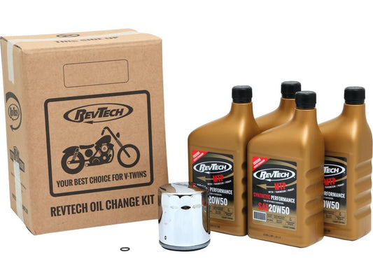 HDCK Amsoil 20W50 Synthetic V-Twin Motorcycle Oil Change Kit For Harley-Davidson