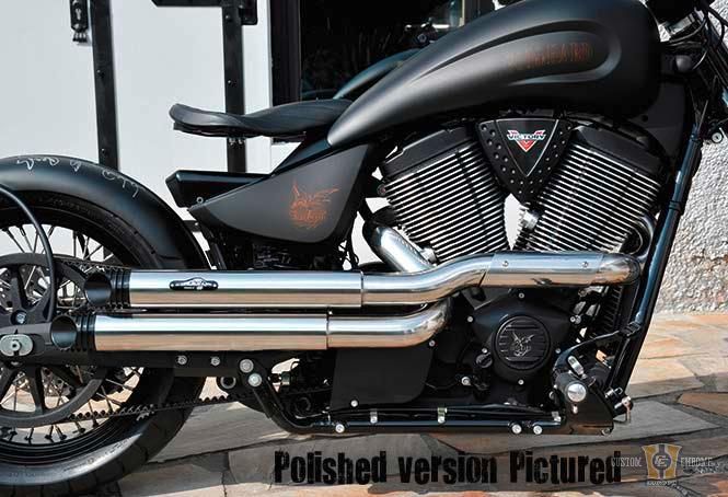 Vegas Drager Exhaust Black For Harley-Davidson