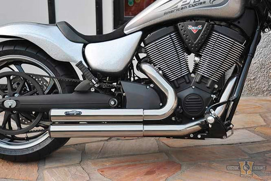 Top Chop Hammer Exhaust Chrome For Harley-Davidson