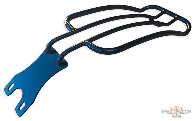 7" Solo Luggage Rack Black For Harley-Davidson