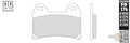 Sintered G1370/G1371 Brake Pad For Harley-Davidson
