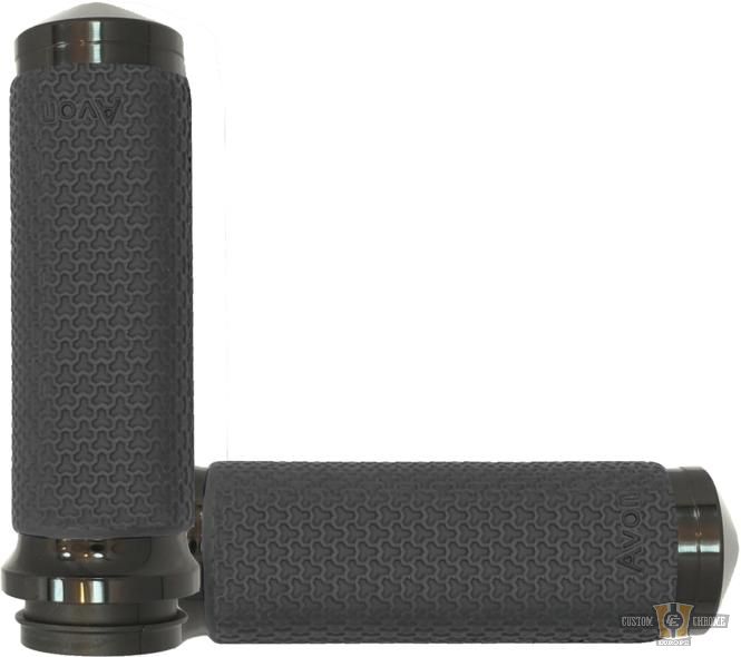 Memory Foam Grips Black 7/8" Anodized Throttle By Wire For Harley-Davidson