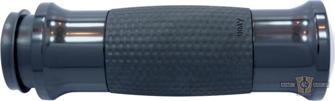 Air Gel Grips Black 7/8" Anodized Throttle By Wire For Harley-Davidson