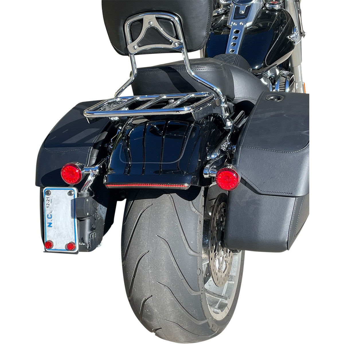 Integrated Led Taillights W/ Turn Signals Smoke For Harley Davidson
