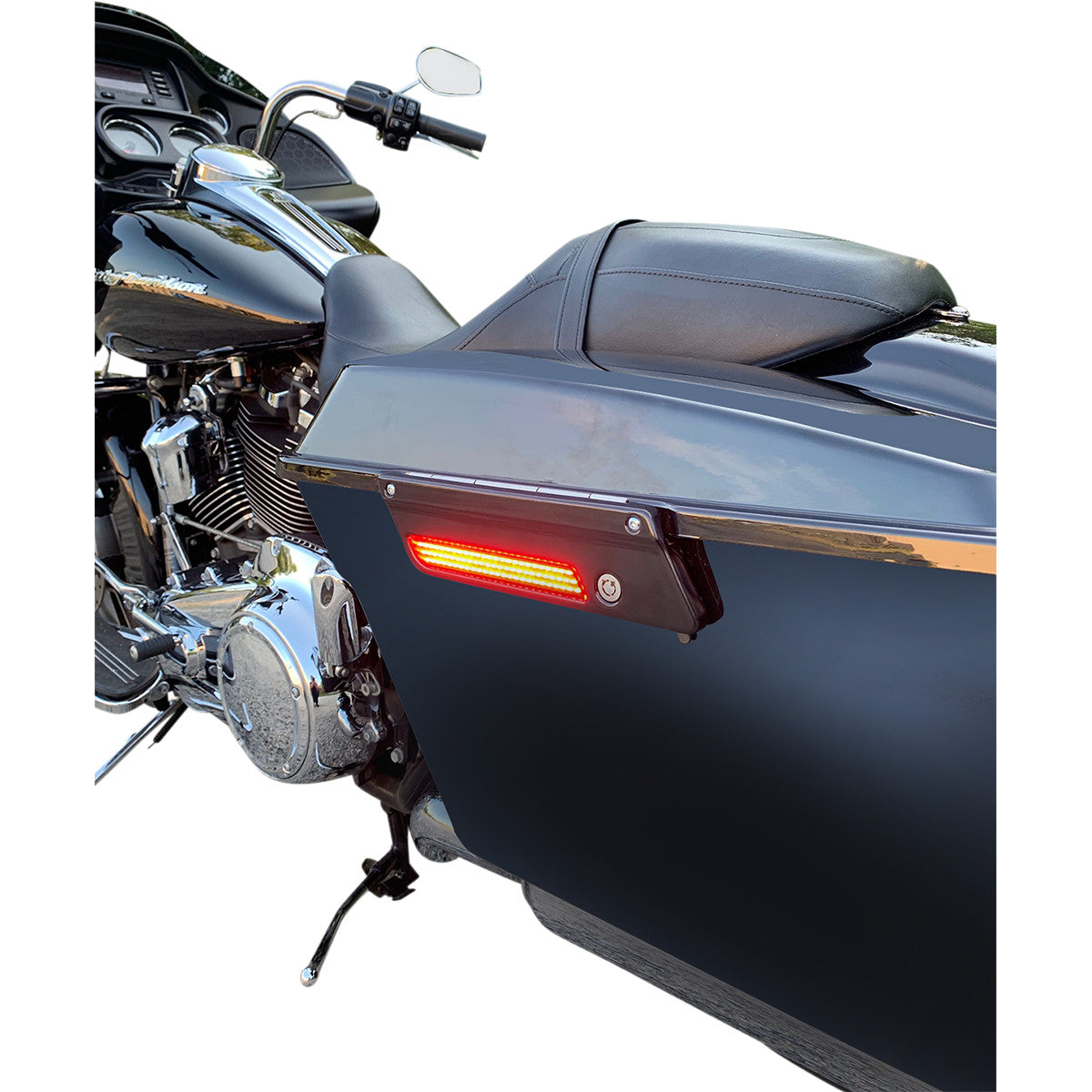 Dual Color Led Saddlebag Latch Lightz For Harley Davidson