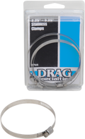 DRAG SPECIALTIES STAINLESS STEEL WORM CLAMPS FOR HARLEY-DAVIDSON  Stainless Steel Worm Clamps