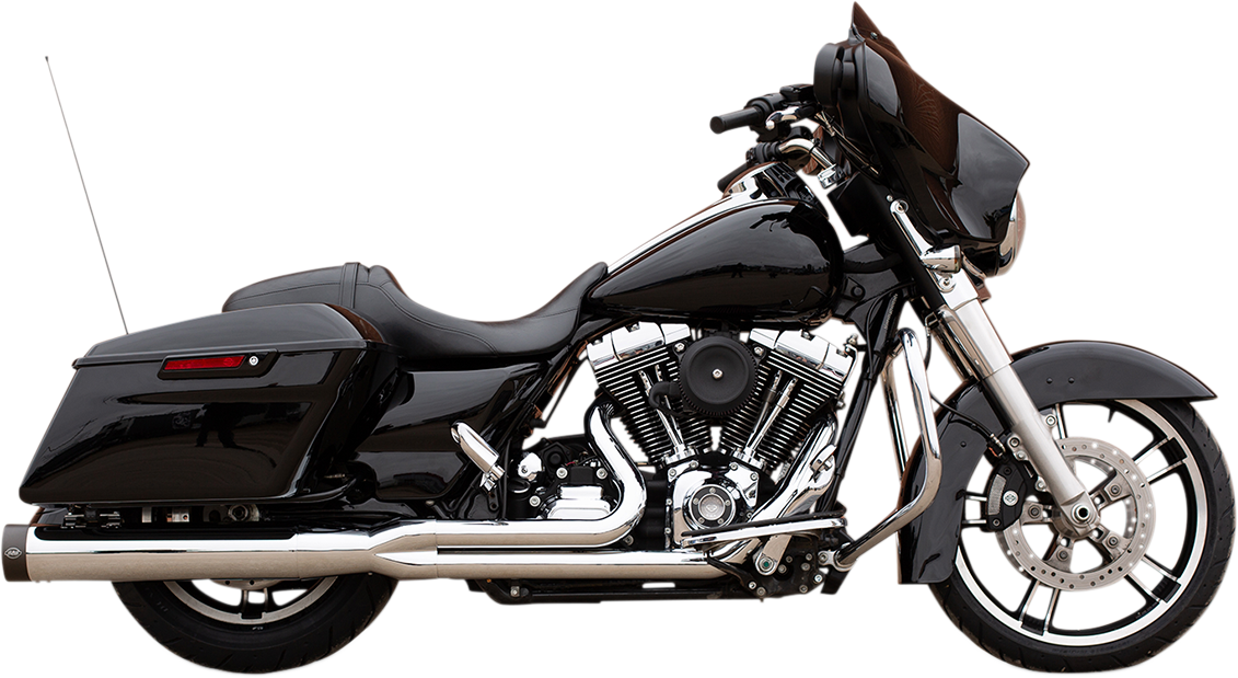 S&S CYCLE SIDEWINDER 2-INTO-1 EXHAUST SYSTEMS AND SHADOW MUFFLER KITS FOR HARLEY-DAVIDSON 2009 EXHAUST 2-1 CH 95-16FL