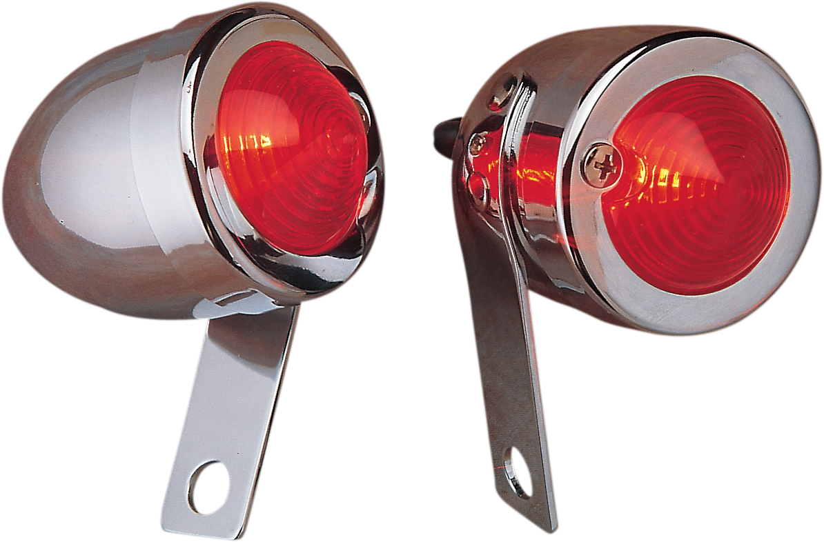 DRAG SPECIALTIES BULLET MARKER LIGHTS WITH SIDE MOUNTS CHR BULLET LGHT RIGHT MT