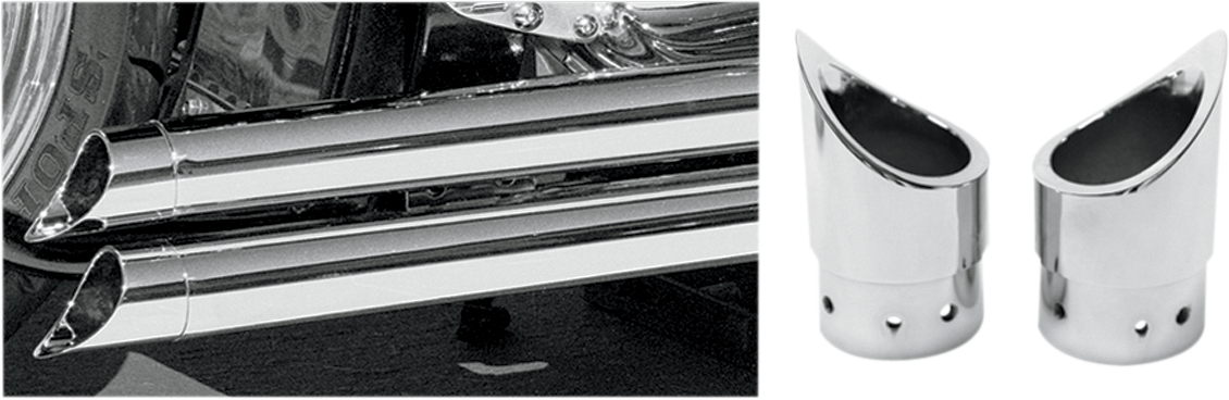 BARON FAMILY JEWEL EXHAUST TIPS EXHAUST TIPS MINI SCALLOP