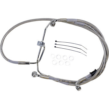 EXTENDED LENGTH STAINLESS STEEL BRAKE LINE KITS FOR HARLEY-DAVIDSON