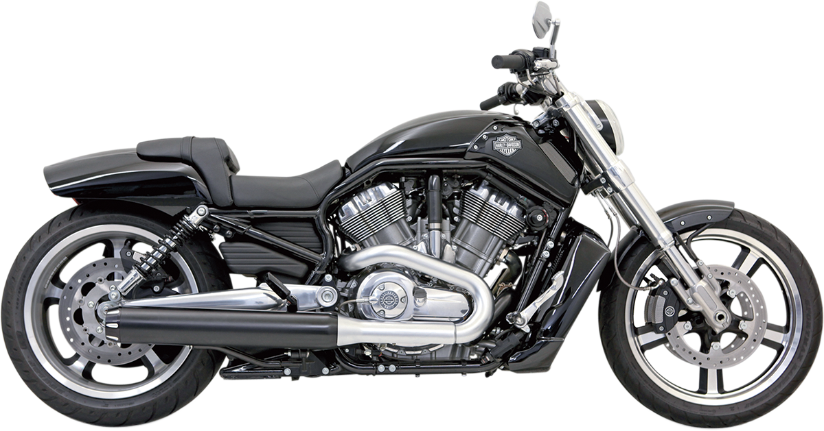 BASSANI XHAUST 4" SLIP-ON MUFFLERS FOR HARLEY-DAVIDSON 2009 - 2017 Black 4" Slip-On Mufflers