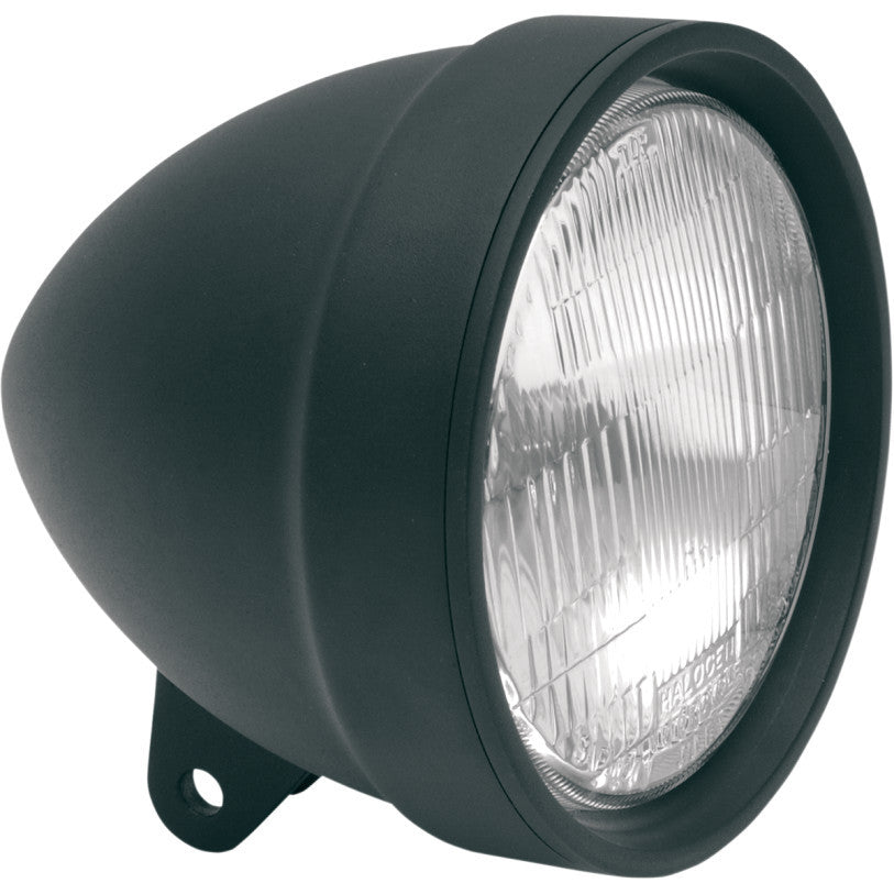 Faro 5-3/4" Alumino Negro Para Harley-Davidson®