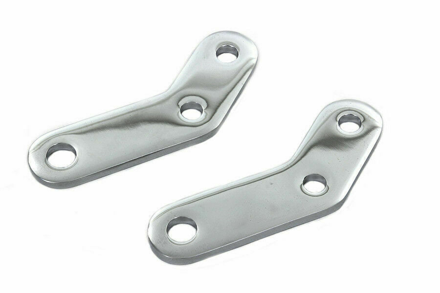Chrome Elevated Footpeg Mount Bracket Set For Harley-Davidson