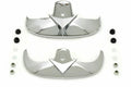 Chrome Fender Tip Set For Harley-Davidson FL Springer
