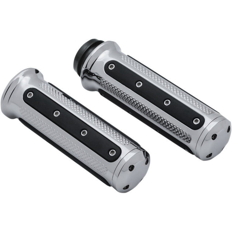 Puños Para Harley-Davidson® Kuryakyn Heavy Industry Grips TBW Chrome