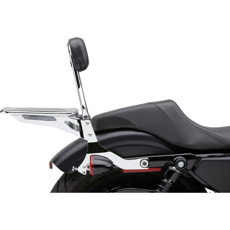 Respaldo Desmontable Cromado Para Harley-Davidson Sportster 2004-2022