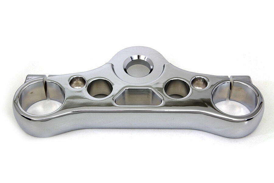 Chrome Top Upper Triple Tree Clamp For Harley-Davidson Dyna 2008-2017