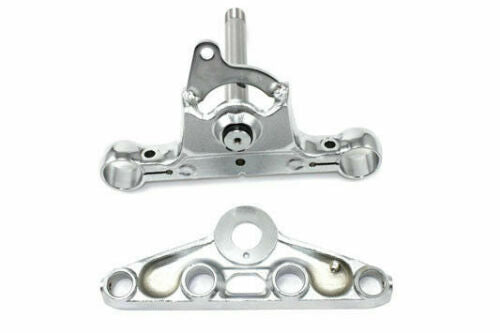 Chrome Triple Tree Set For Harley-Davidson 1980-1987